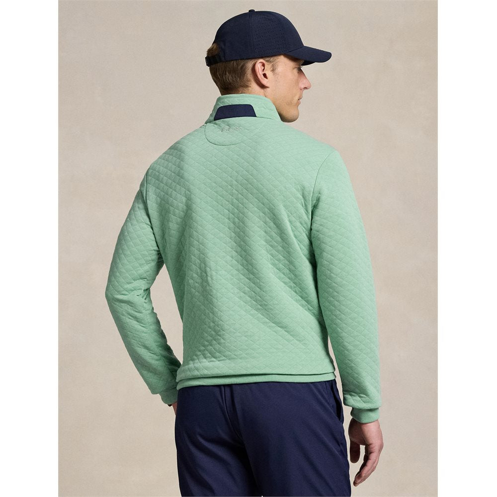 Quilted Double-Knit 1/2 Zip Pullover