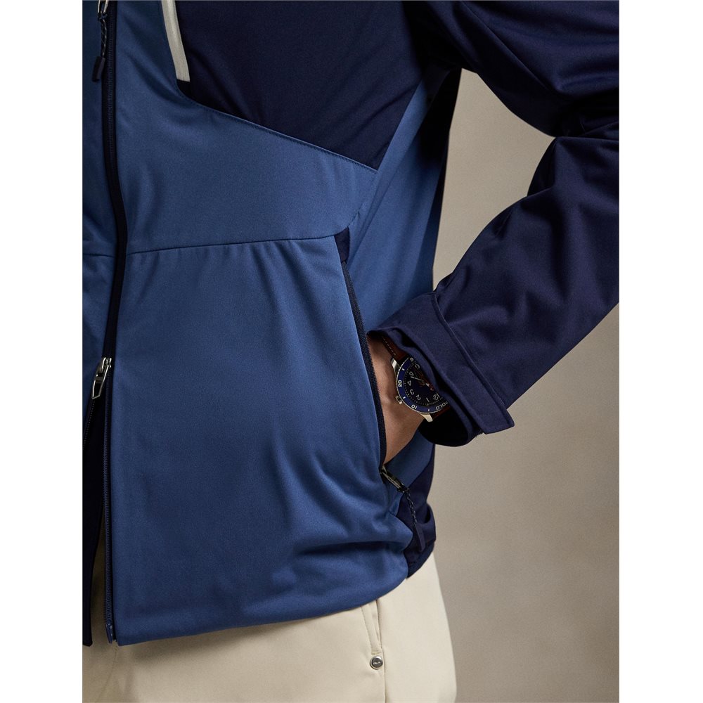 Color-Blocked Packable Jacket