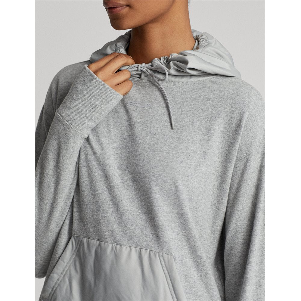 Women's Cloud Fleece Hoodie Nylon Pocket Sweatshirt