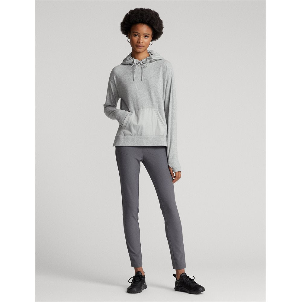 Women's Cloud Fleece Hoodie Nylon Pocket Sweatshirt