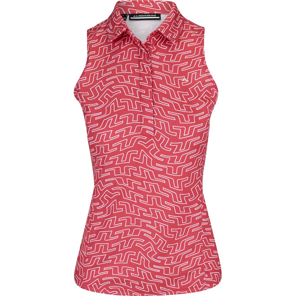 Women's Dena Print Sleeveless Polo