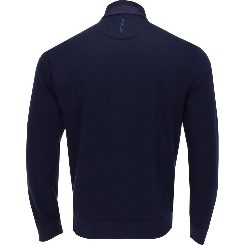 Quilted Double Knit 1/4 Zip On Seam Pocket Midlayer