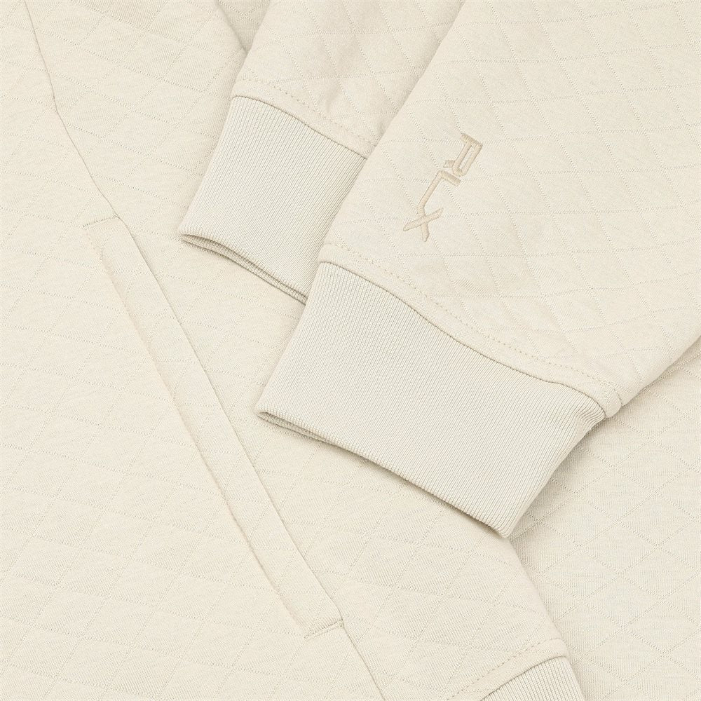 Quilted Double-Knit 1/2 Zip Pullover
