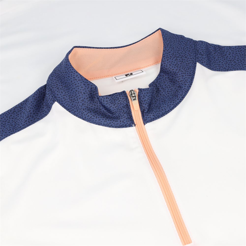 Women's Colorblock 1/4 Zip Mock Neck Polo - Previous Season