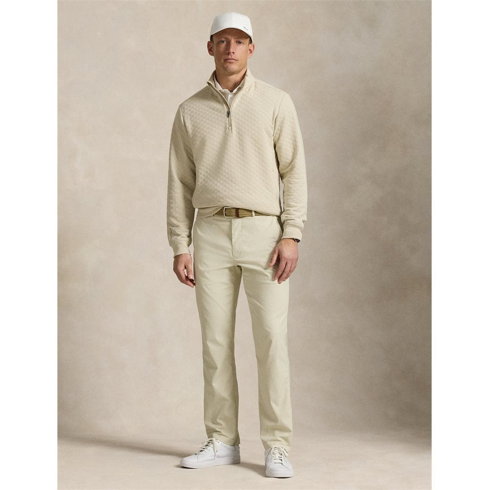 Quilted Double-Knit 1/2 Zip Pullover