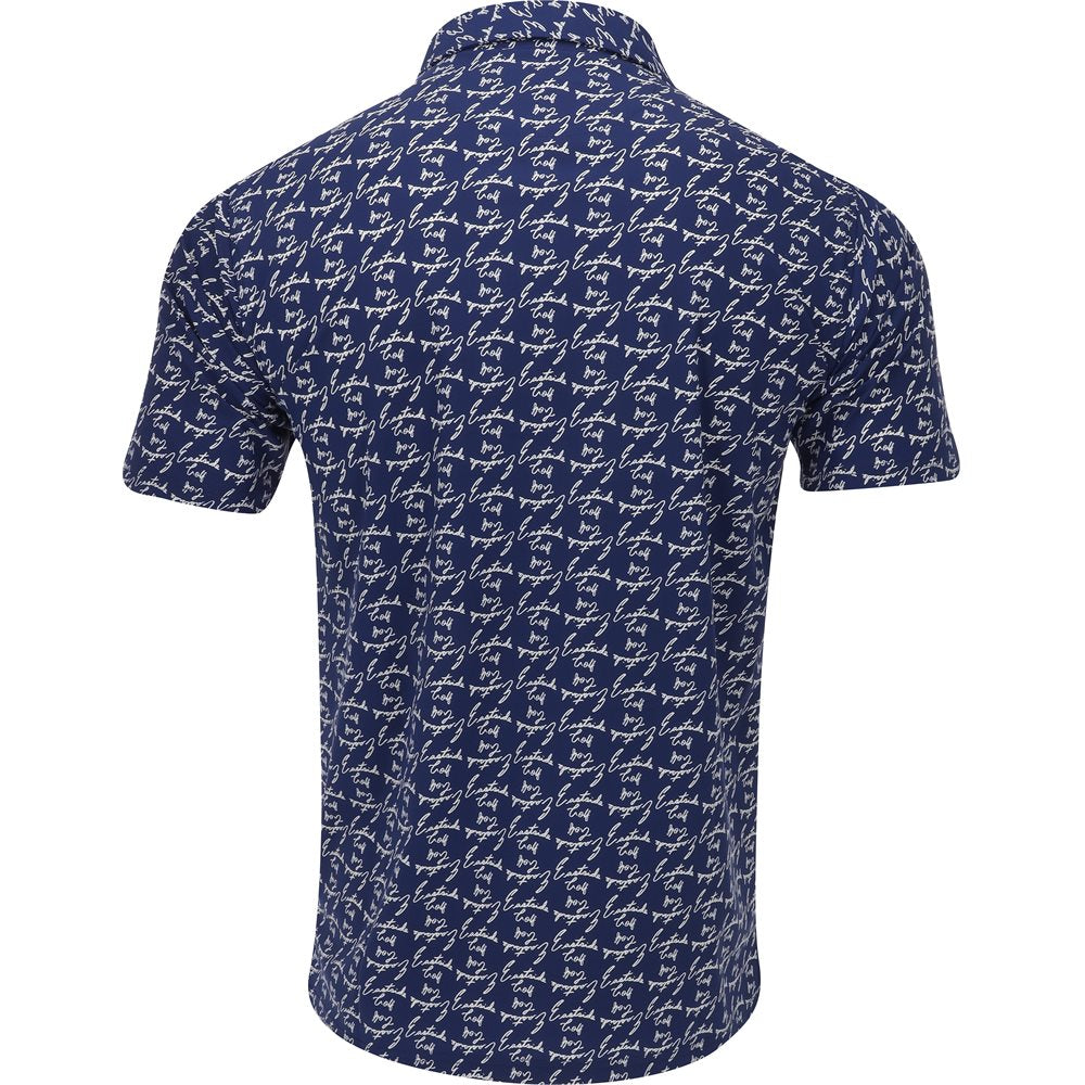 Snap Placket Print Polo