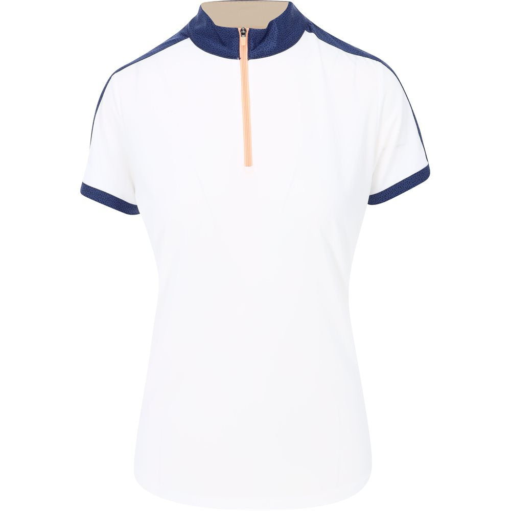 Women's Colorblock 1/4 Zip Mock Neck Polo - Previous Season