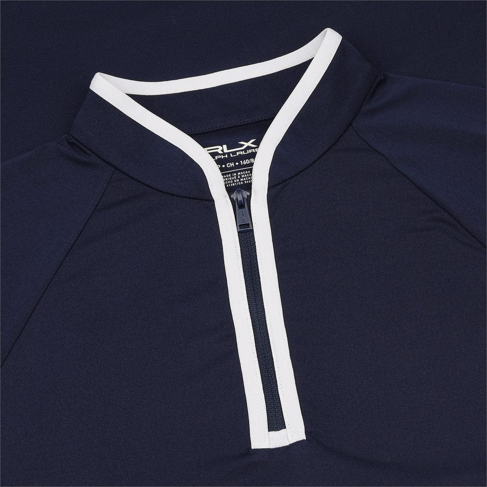 Women's Stretch Peached Jersey 1/4 Zip Low Collar Midlayer