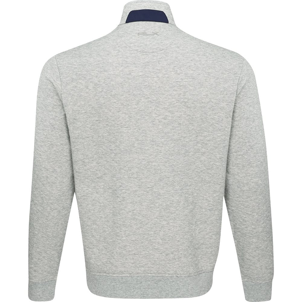 Quilted Double-Knit 1/2 Zip Pullover