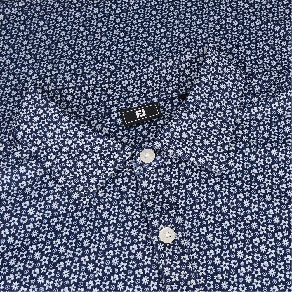 Allover Floral Lisle Polo