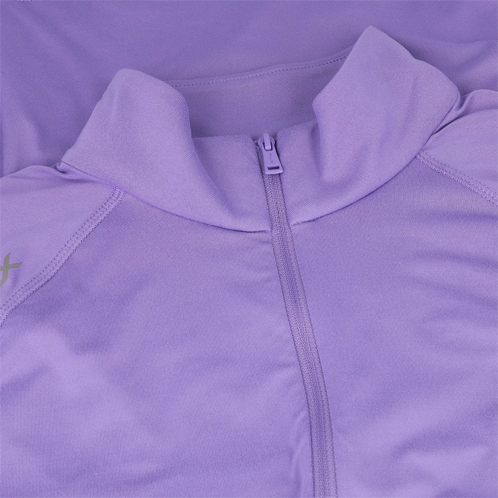 Stretch Peached Jersey UV 1/4 Zip Midlayer