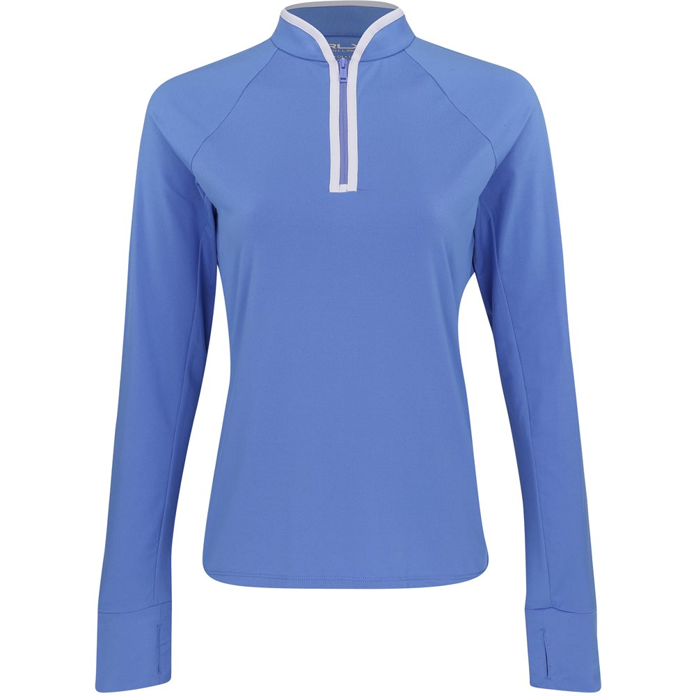 Women's Stretch Peached Jersey 1/4 Zip Low Collar Midlayer