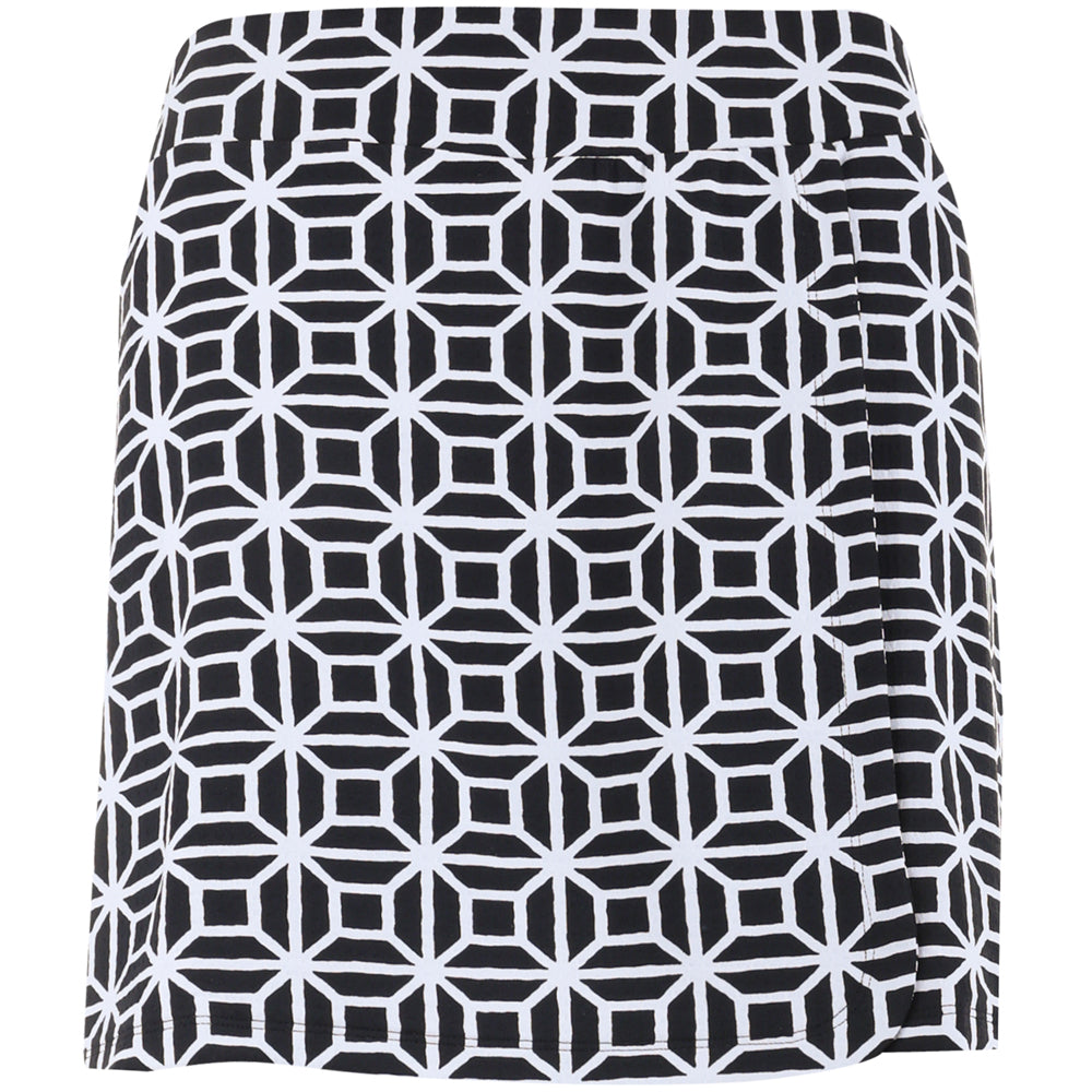 Women's Faux Wrap Skort - Carolyn Print