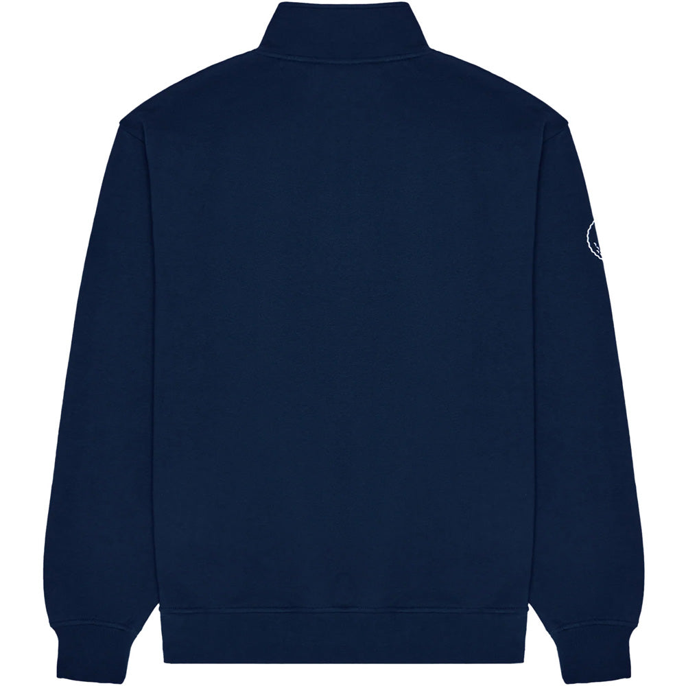 Collegiate 1/4 Zip Stand Collar Sweatshirt