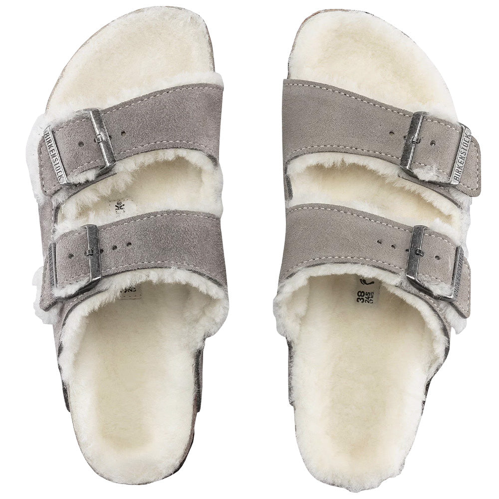 Women's Arizona Shearling Sandals - Suede Leather