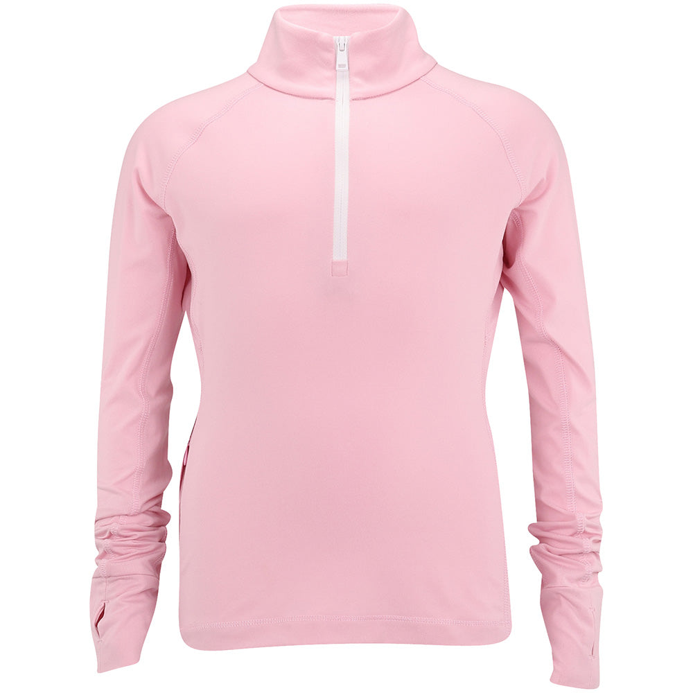 Juniors' Stretch-Patched 1/4 Zip Pullover