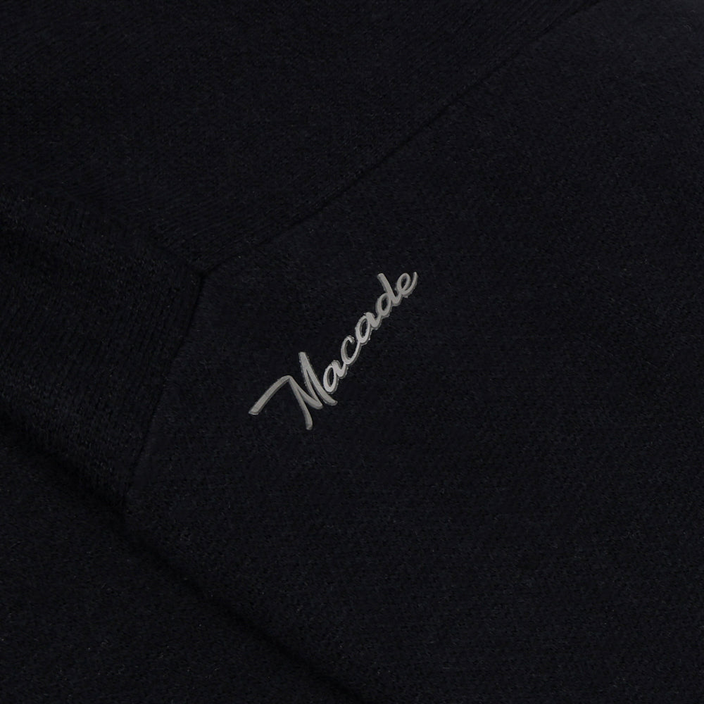 Women's Black Knit Intarsia Sweater