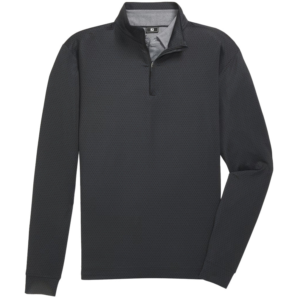 Tonal Deco Diamond 1/4 Zip Pullover