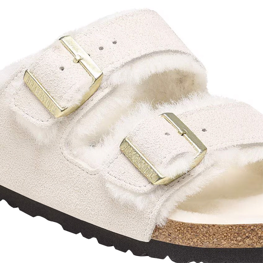 Women's Arizona Shearling Sandals - Suede Leather