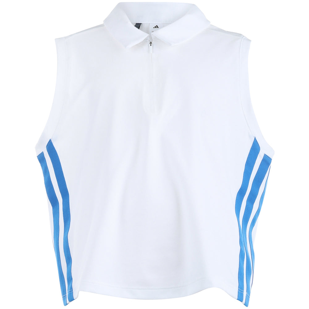 Women's Beyond Crop Twistknit Sleeveless 1/4 Zip Polo