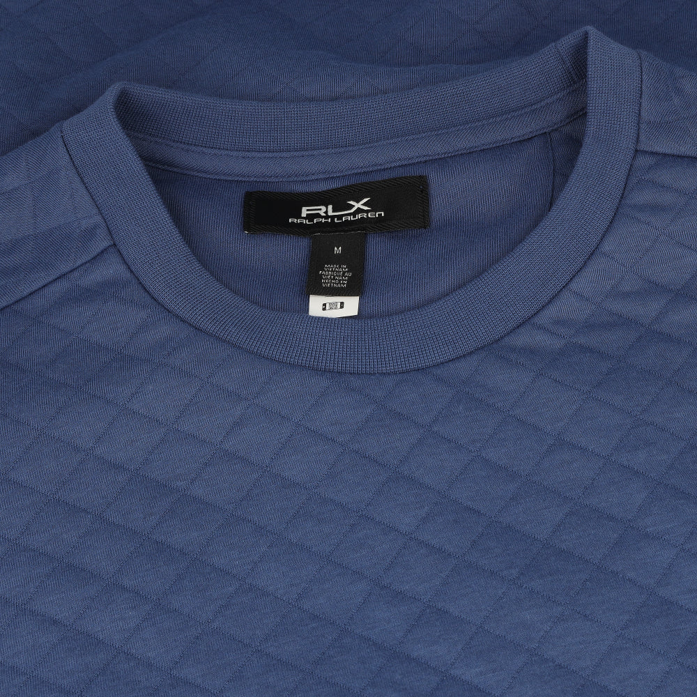 Quilted Double-Knit Crewneck Sweatshirt