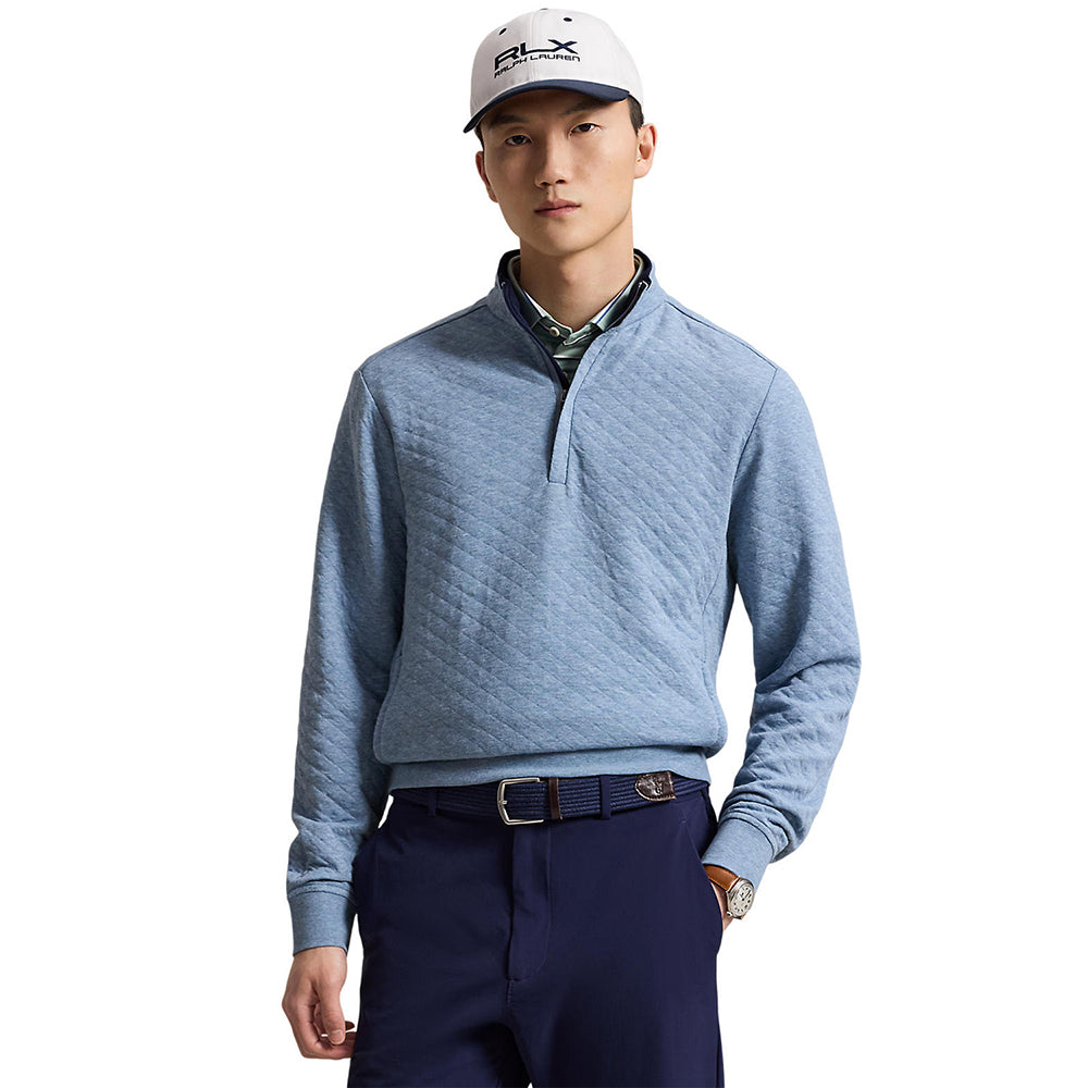 Quilted Double Knit 1/4 Zip Pullover