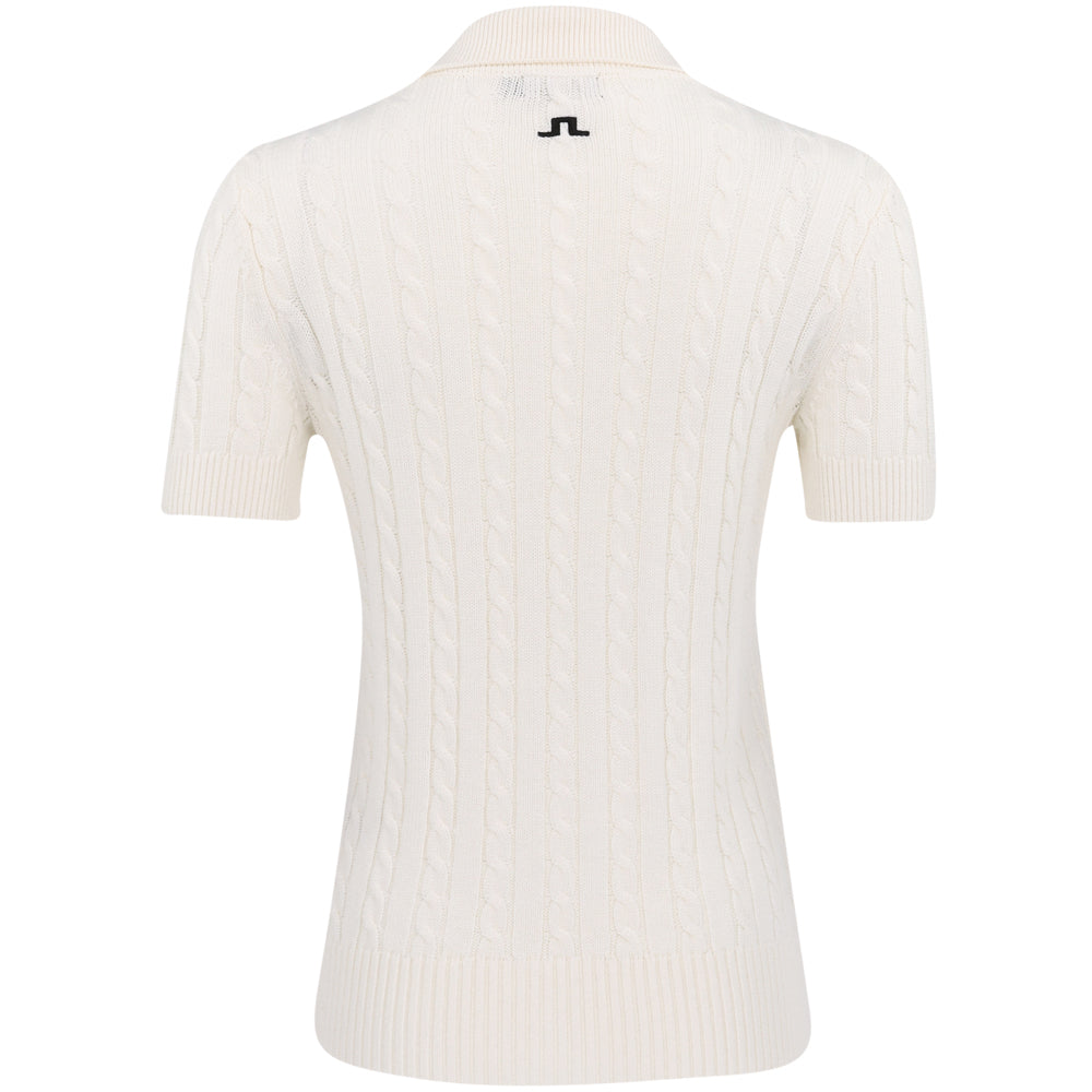 Women's Kinsley Cable Knit Wool Polo