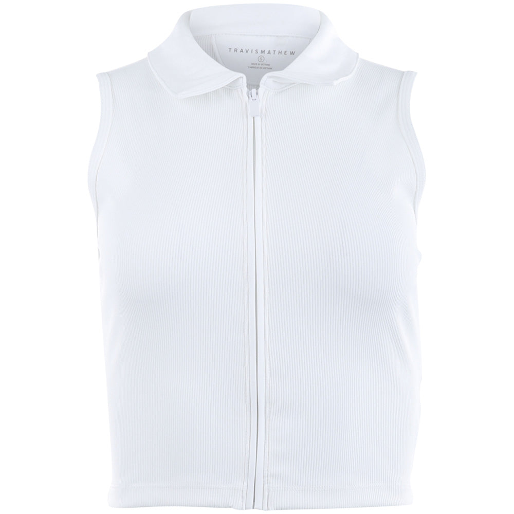 Women's MoveKnit Rib Sleeveless Full Zip Polo