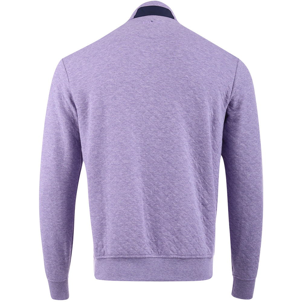 Quilted Double Knit 1/2 Zip Pullover