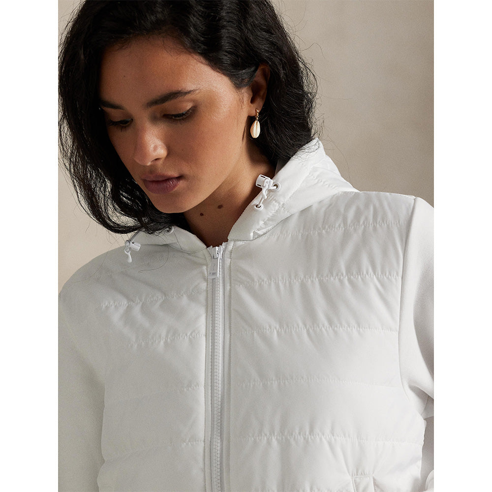 Women's Hybrid Fleece-Quilted Full Zip Hoodie