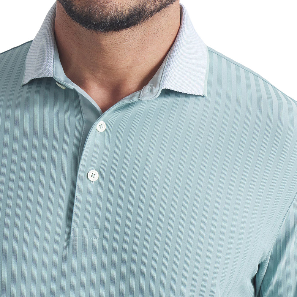 MATTR Stripe Jacquard Polo