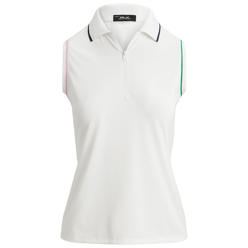 Women's Tailored Fit Sleeveless 1/4 Zip Polo
