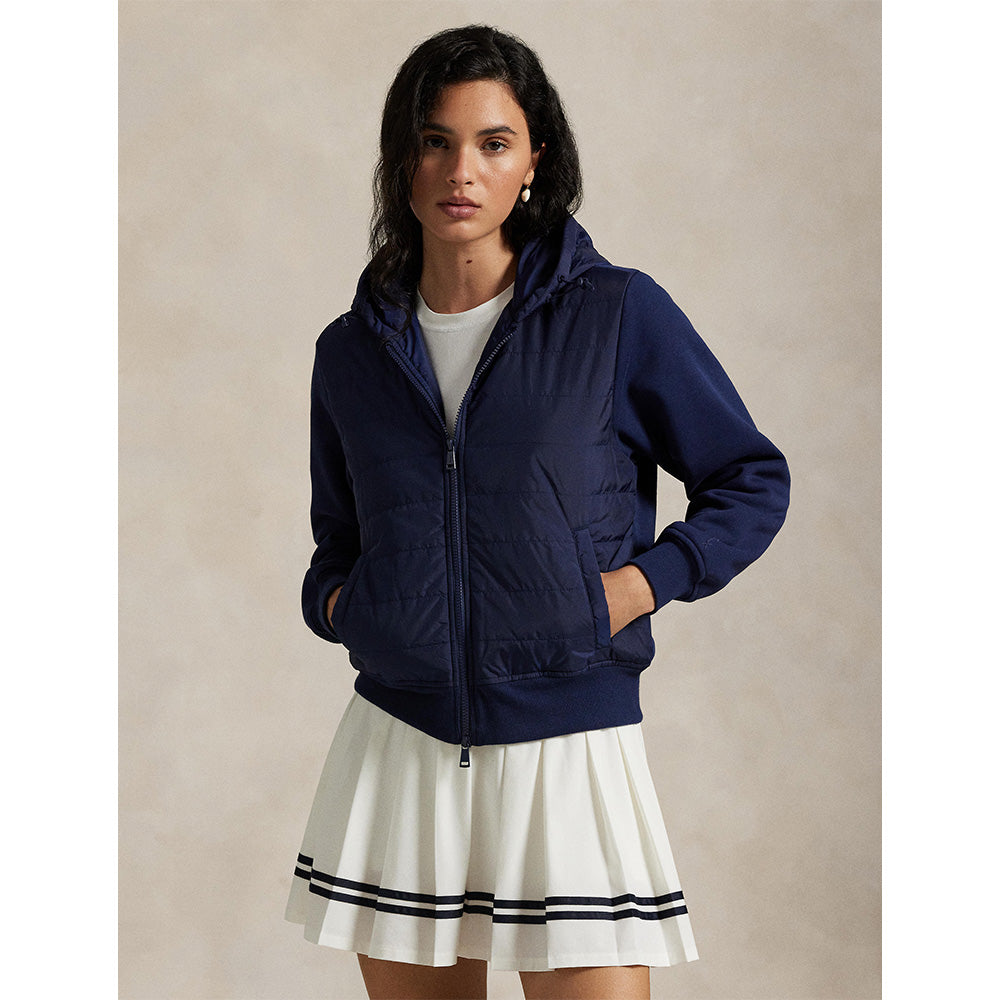 Women's Hybrid Fleece-Quilted Sweatshirt