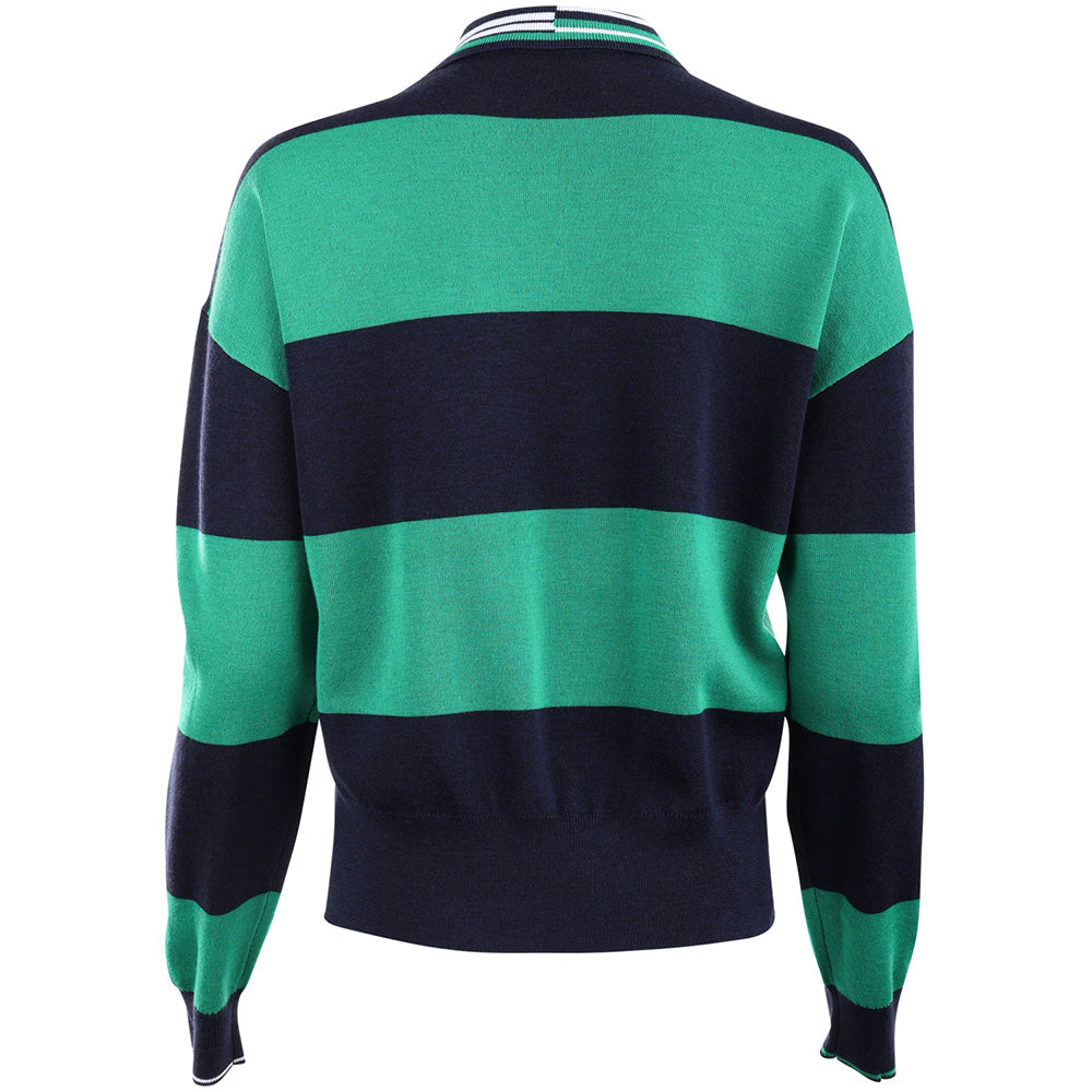 Women's Happy G's Merino Wool Rugby Polo Sweater