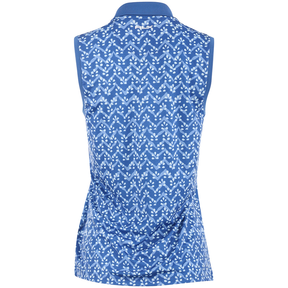 Women's Lightweight Airflow Print Sleeveless Polo
