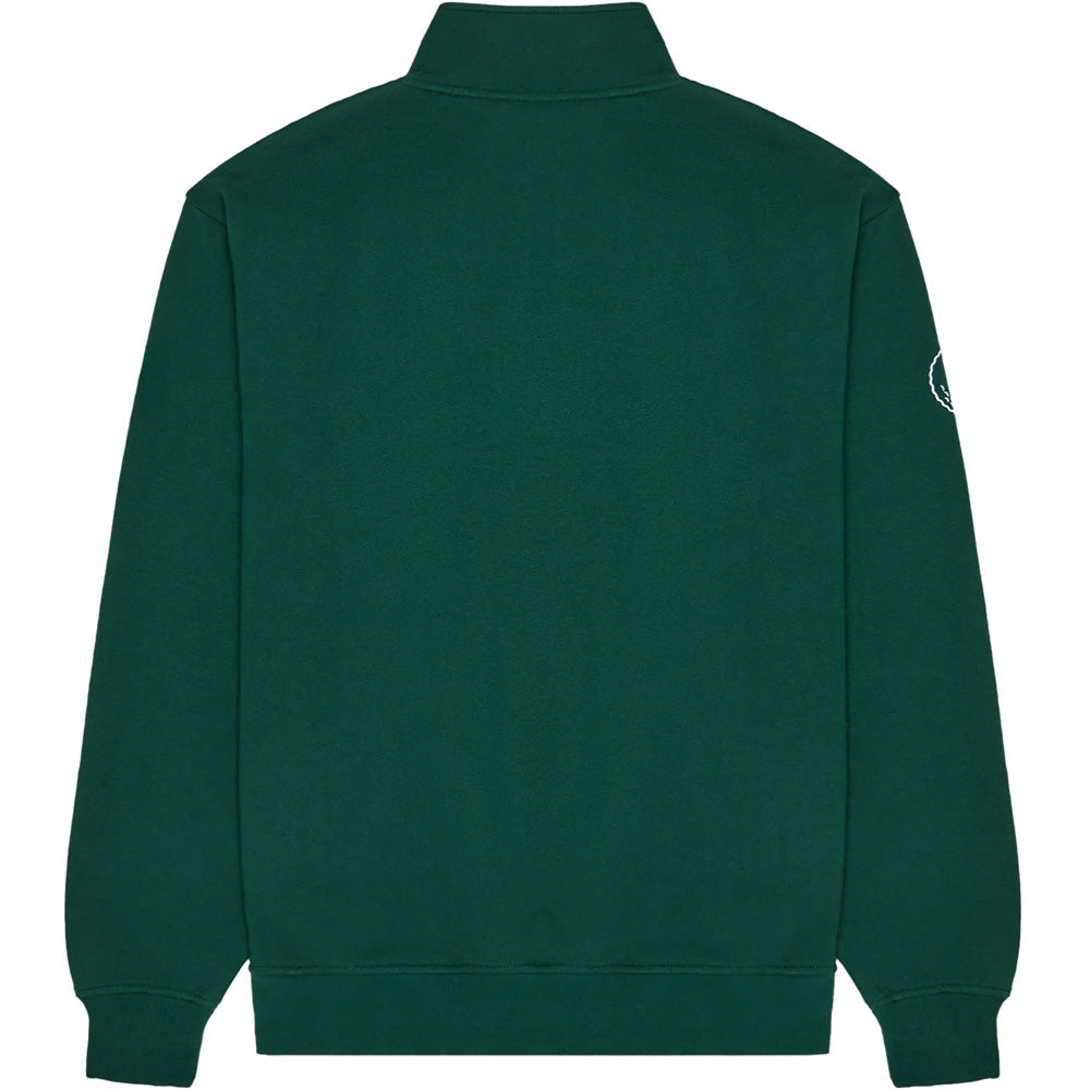 Collegiate 1/4 Zip Stand Collar Sweatshirt