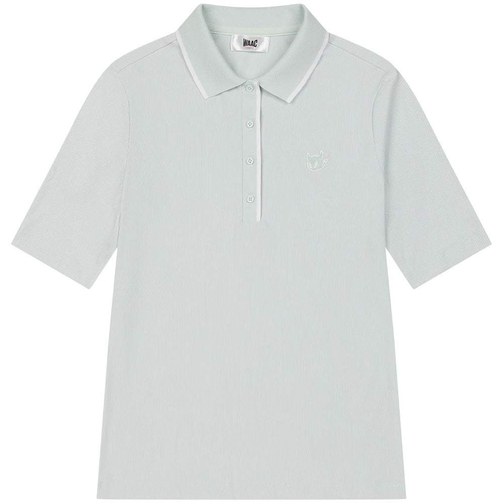 Women's Slim Fit Rib Polo