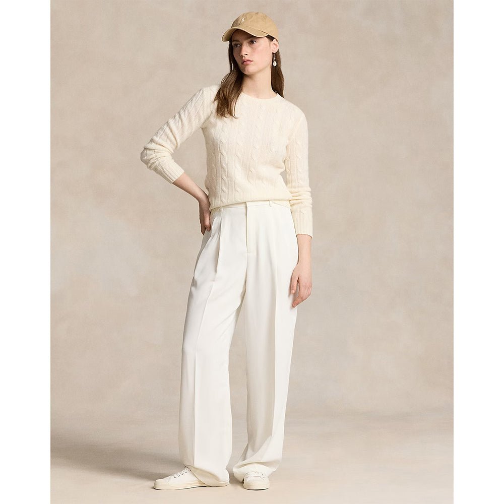 Women's The Iconic Cable-Knit Cashmere Crewneck Sweater