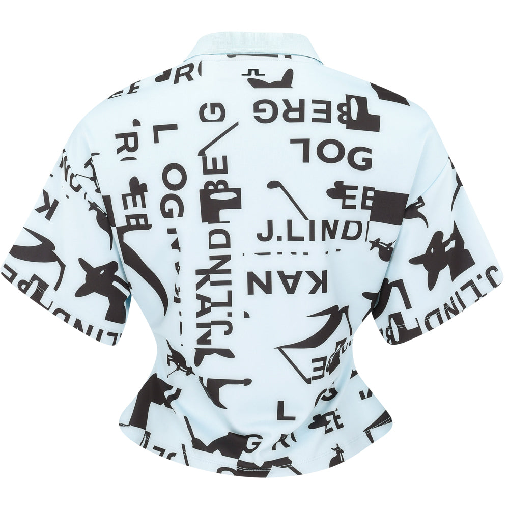 Women's Amila Print 1/4 Zip Polo