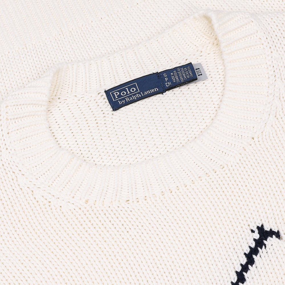 Women's Big Pony Cotton Crewneck Sweater