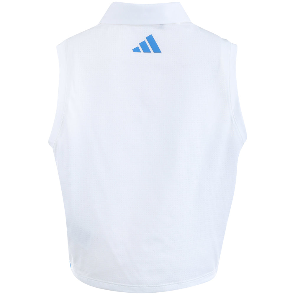 Women's Beyond Crop Twistknit Sleeveless 1/4 Zip Polo