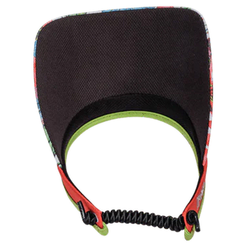 Women's Print Visor With Adjustable Coil