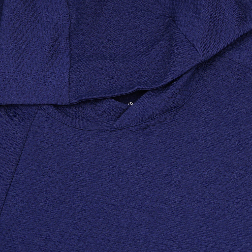 Solid Popcorn Stitch Hoodie