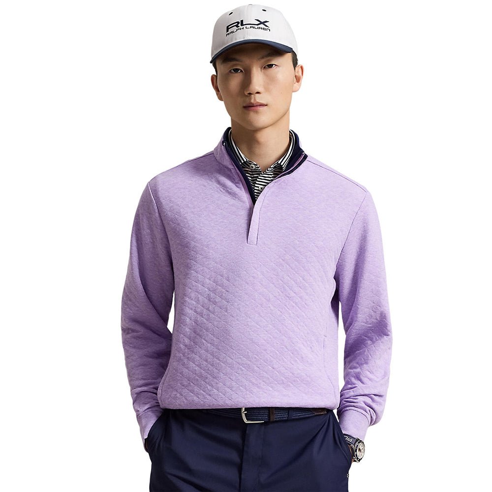 Quilted Double Knit 1/4 Zip Pullover