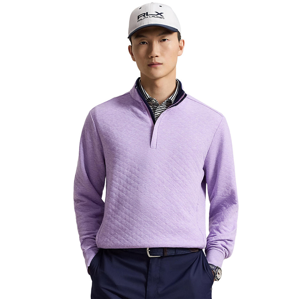 Quilted Double Knit 1/4 Zip Pullover