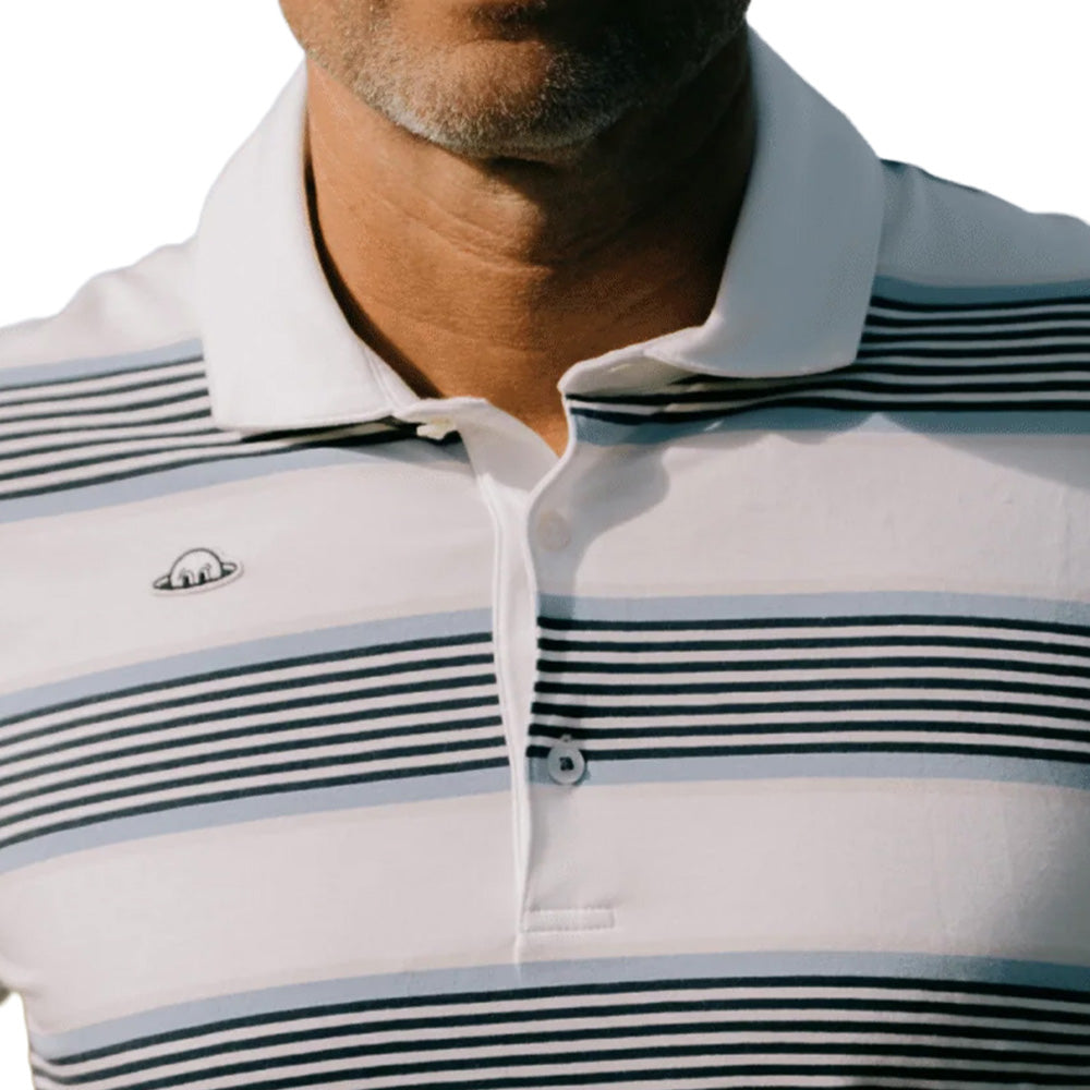 Taylor Recycled Segue Stripe Polo