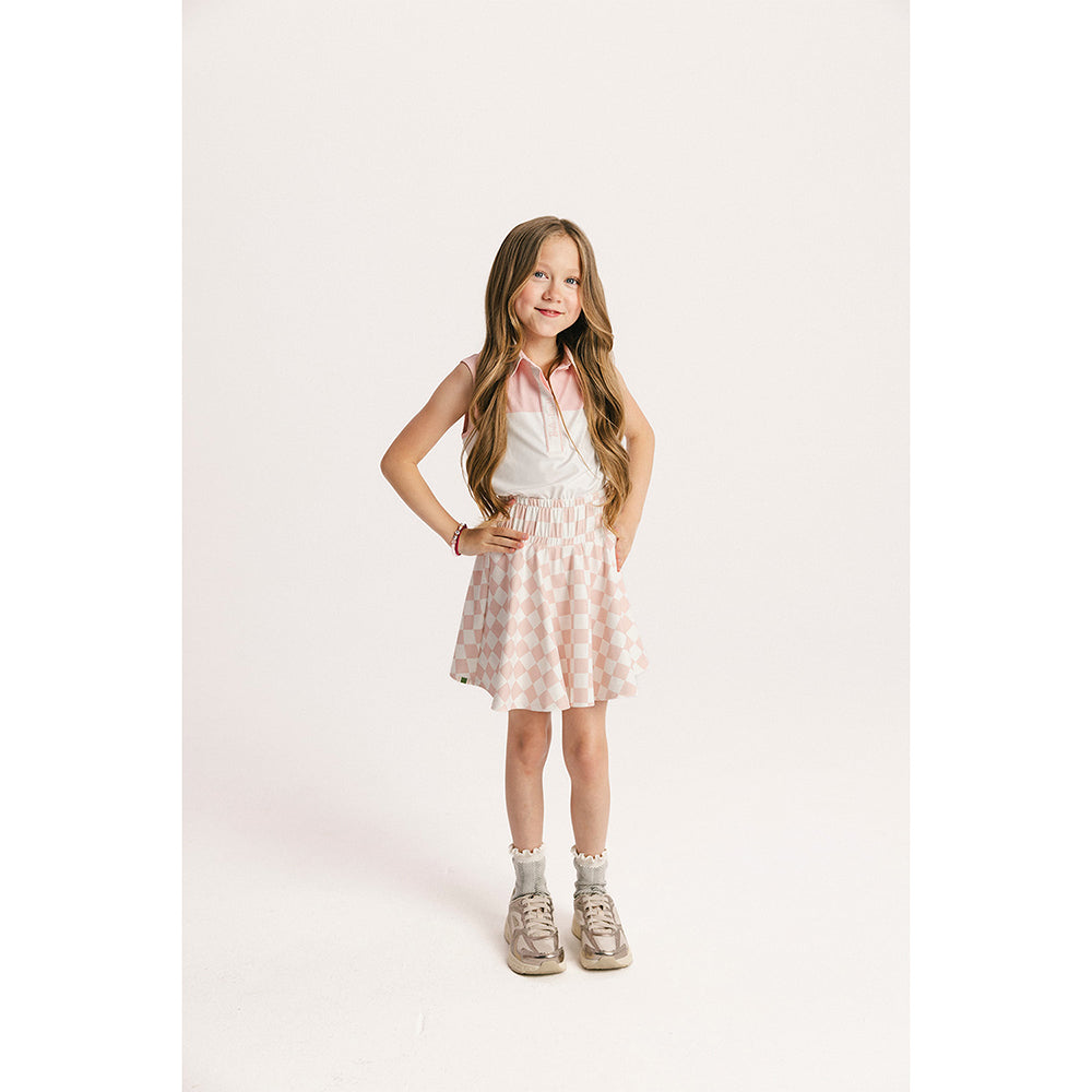 Fore All x Barbie™ Girls' Moore Sleeveless Polo