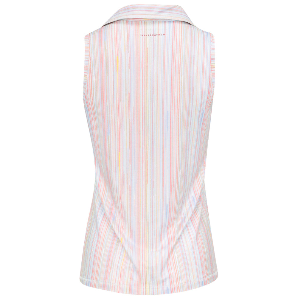 Women's Featherweight Printed Sleeveless Polo