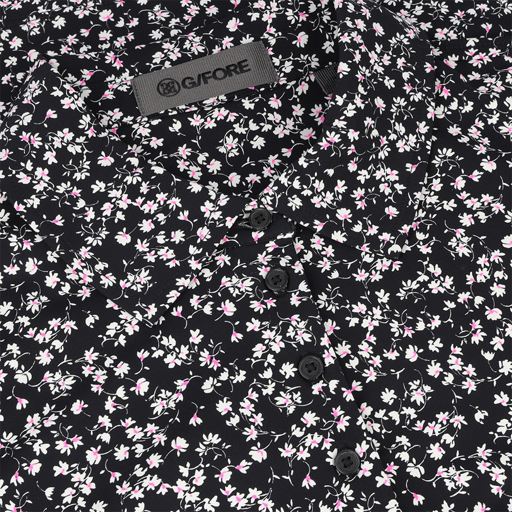 Women's Ditsy Floral Silky Tech Nylon Polo