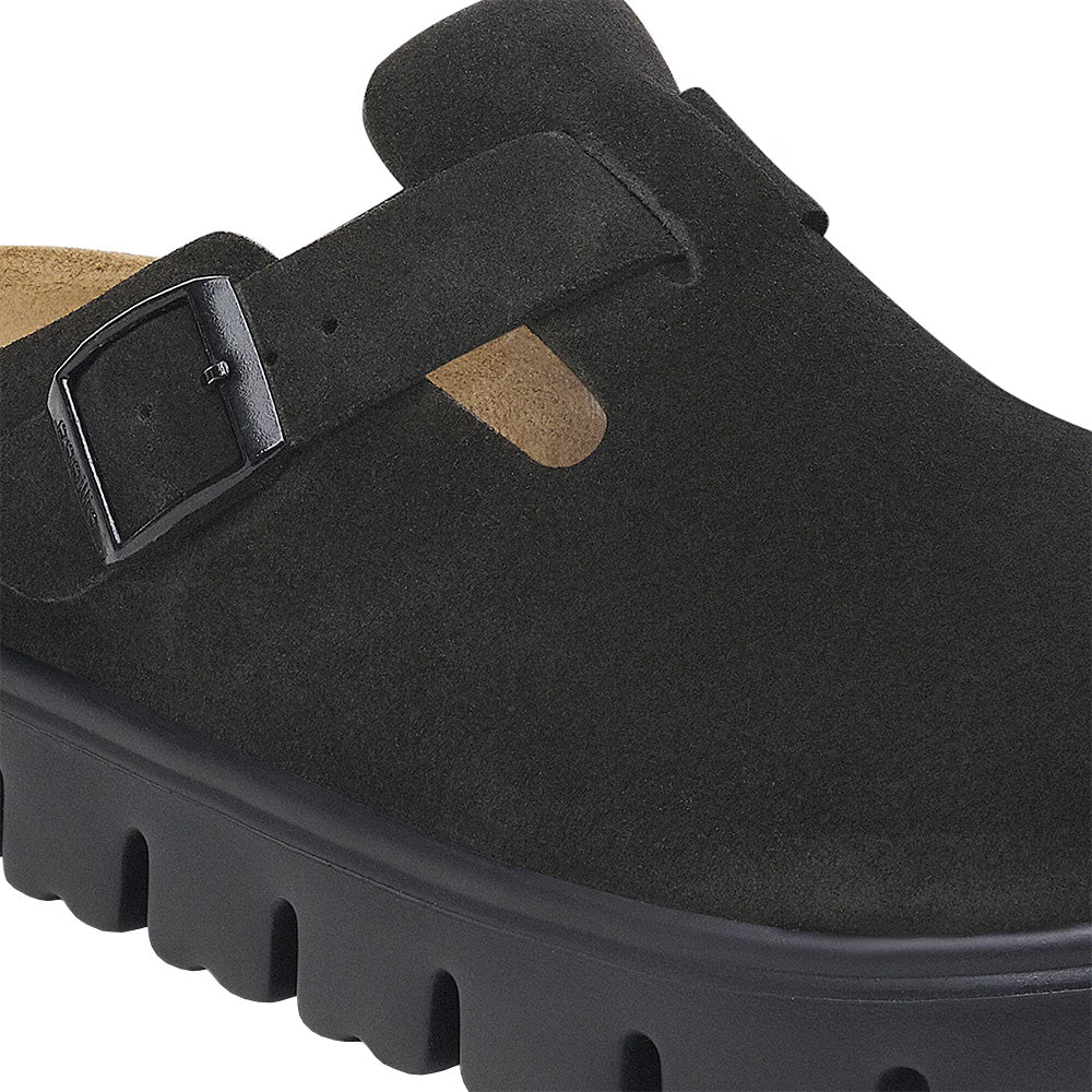 Women's Boston Chunky Sandals - Suede Leather